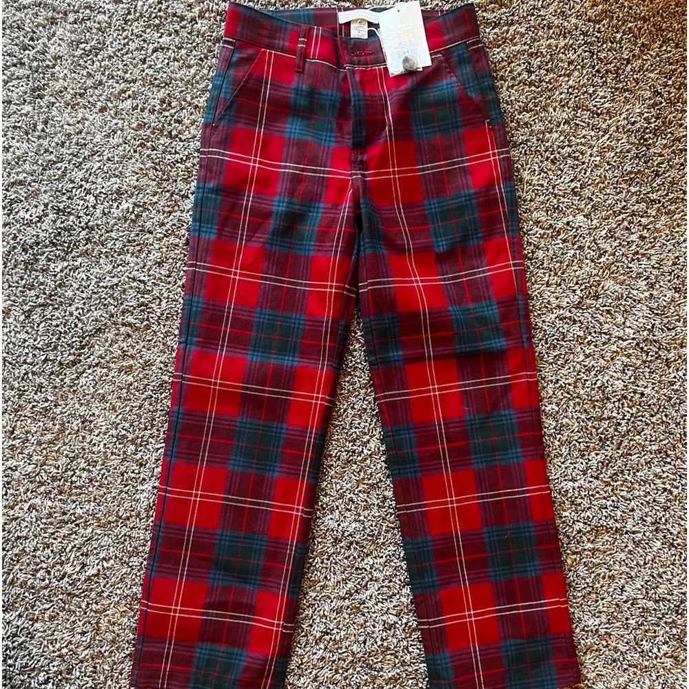 The Beaufort bonnet, size 8 plaid pants new with tag